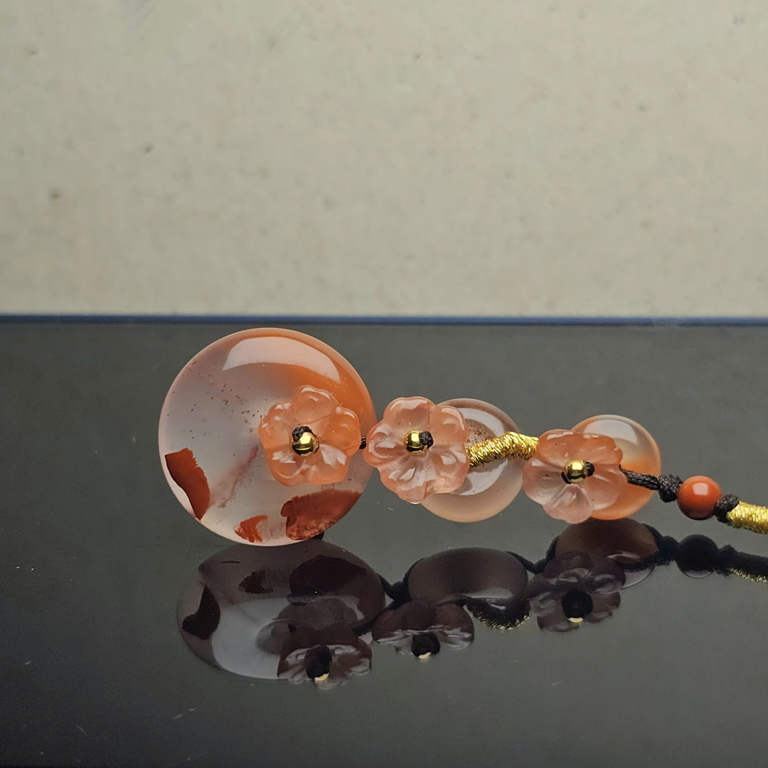 Móc treo 2 khấu hoa bay mix hoa